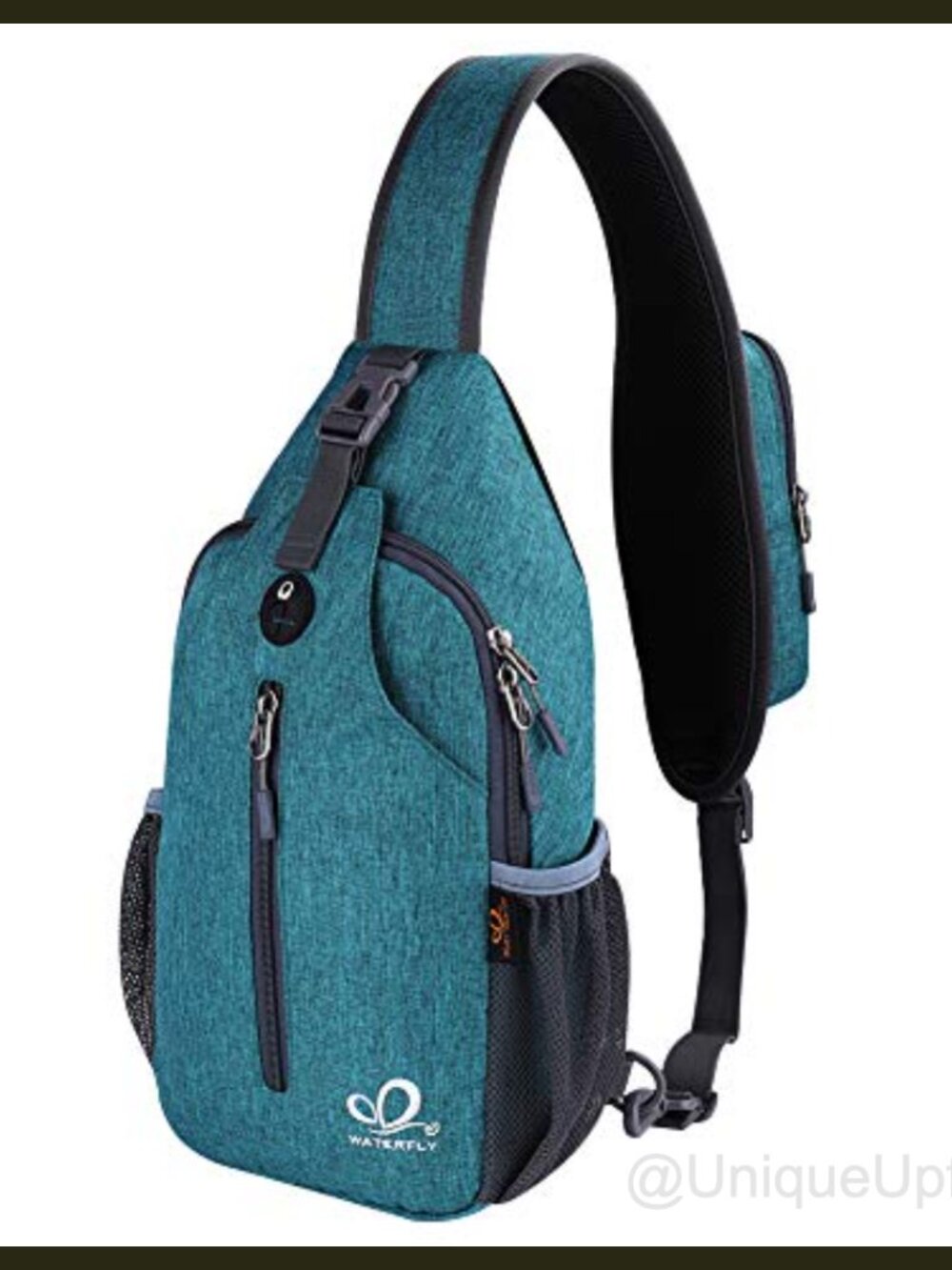 WATERFLY Crossbody Sling Backpack Daypack Travel Hiking Chest Bag